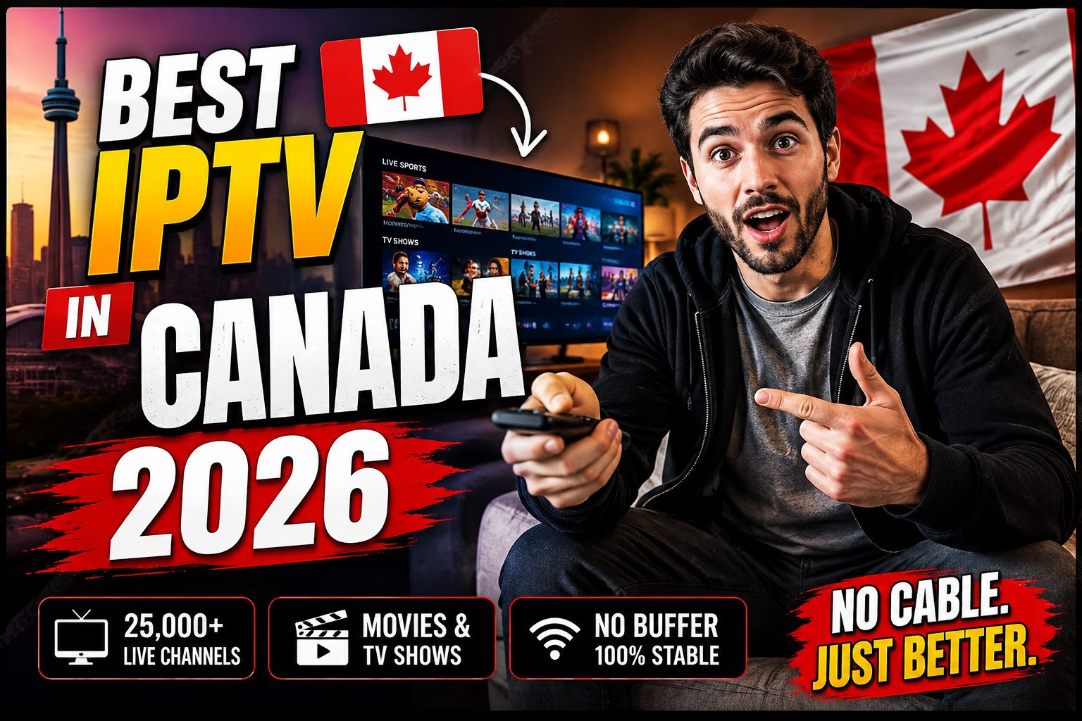 Best IPTV Free Trial USA 2026 | 15 Hours of Stream Testing — Final Rankings - best IPTV Canada 2026, NHL on TSN and Sportsnet, movies and 4K streaming on Firestick, Roku and Smart TV